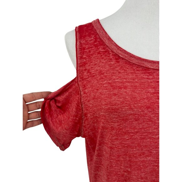 NWT Free People Casual Cold Shoulder Side Slits Relaxed Boho Jersey Maxi Dress - Picture 4 of 16